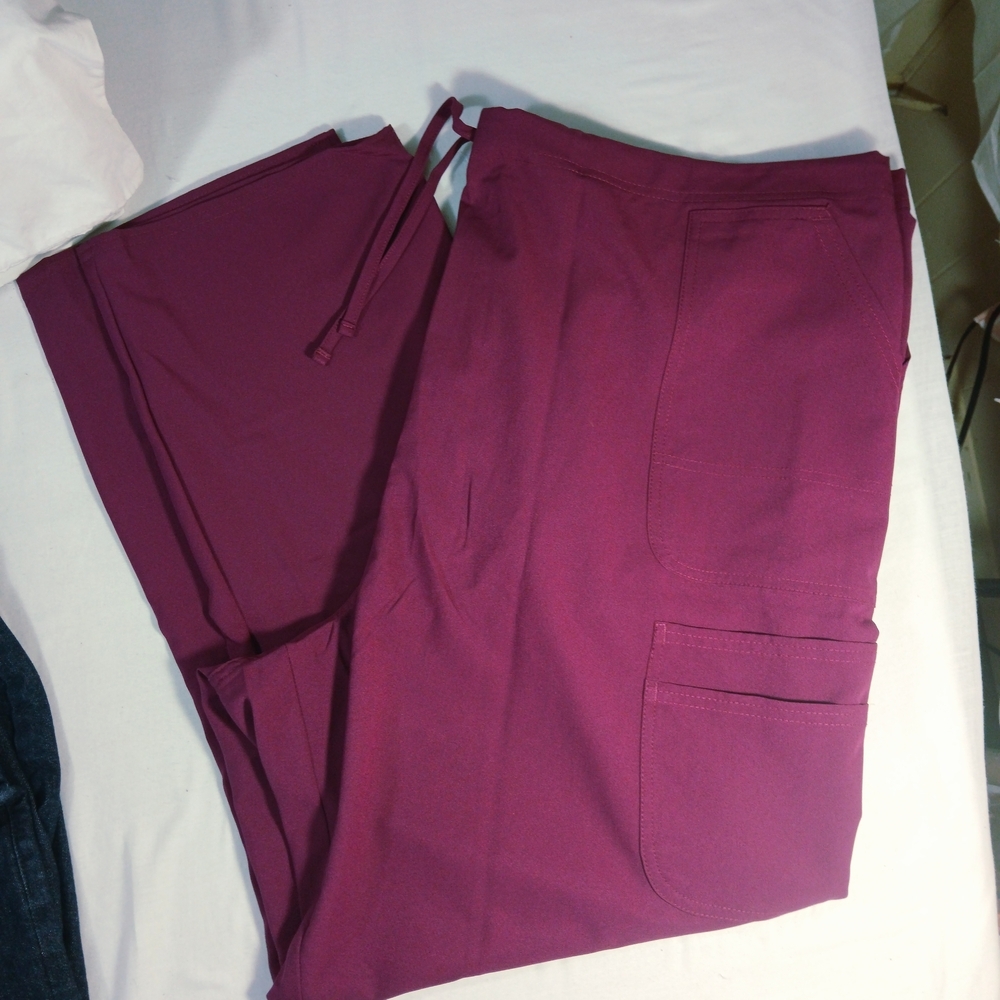 Scrubstar Purple Draw String Cargo Pants Women's Size 3XL